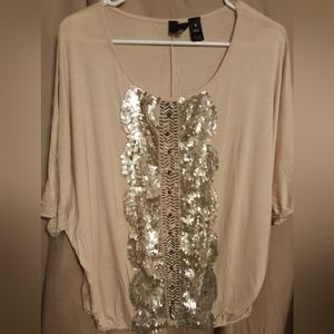 Beautiful blouse with sequins
